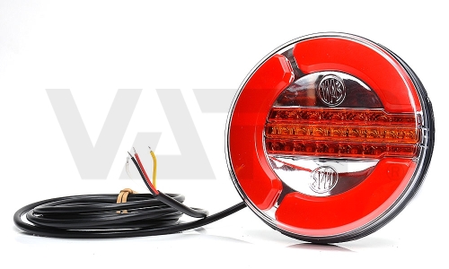 Združené svetlo WAS W153/1128 LED 12-24V, PL, BL/BR/KO, dynamický blinker