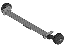 Náprava KNOTT VGB 13 (1350 kg) b=1510 mm, c=1890 mm, 200x50, 112x5 Náprava KNOTT VGB 13 (1350 kg) b=1510 mm, c=1890 mm, 200x50, 112x5