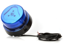 Pevný LED maják WAS, modrý, kábel 3 m (2)