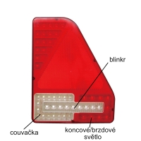 Združené svetlo Lucidity 26024 LED 12-24V, P-BL/BR/KO/CO, baj5 (4)
