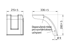 Blatník plast 10''/215 mm AL-KO čierny polený (2)