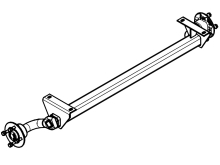 Náprava KNOTT VG 7 (750 kg) b= 800 mm, c=1230 mm, 100x4 Náprava KNOTT VG 7 (750 kg) b= 800 mm, c=1230 mm, 100x4