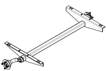 Náprava KNOTT VG 7 (750 kg) b=1200 mm, c=1580 mm, 100x4, pätky 100, STEMA (1)