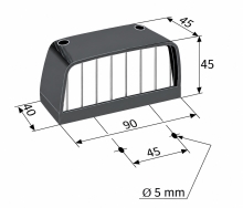 Osvetlenie ŠPZ (registračnej značky) AJ.BA LT18 (1)