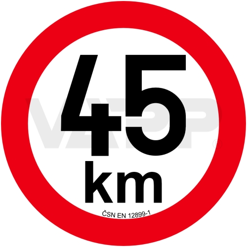Obmedzenie rýchlosti 20 km retroreflexné pr. 200 mm