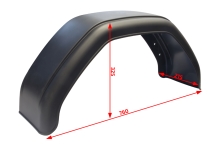 Blatník plast 14''/220 mm Autoflex čierny (2)