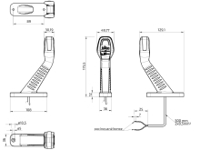 Svietidlo doplnkové obrysové LED Jokon SPL 2025 (9-32 V), 176 mm, kábel QS150 (3)