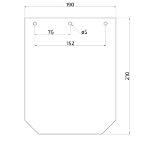 Zásterka VAPP 210x190 mm polyetylénová (1)