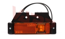 Bočné obrysové LED svetlo WAS W45/220Z, 12-24V, s odrazkou, na držiaku (1)