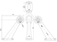 Svietidlo doplnkové obrysové LED WAS 295BC, 12-24V, 186 mm (1)
