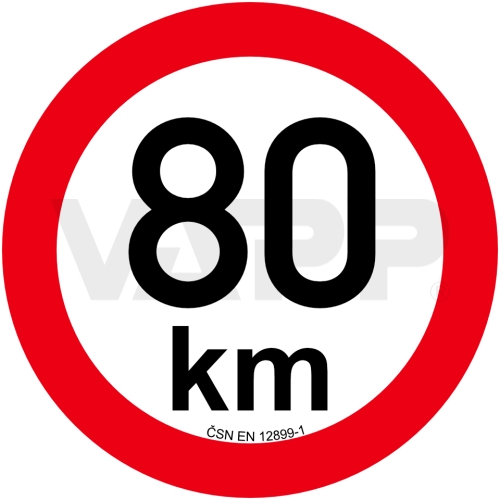 Obmedzenie rýchlosti 20 km retroreflexné pr. 200 mm