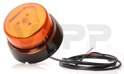 Pevný LED maják WAS oranžový, kábel 3 m